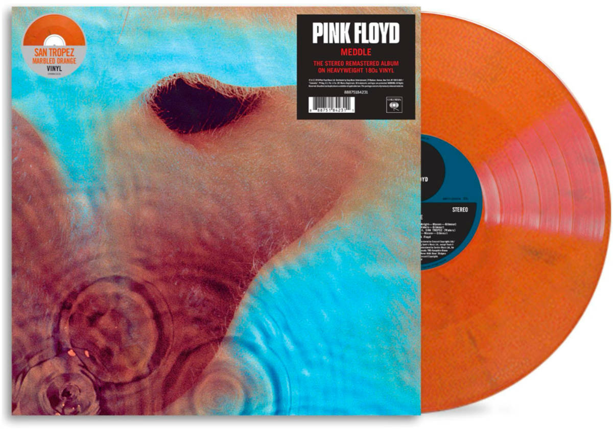 San Tropez Orange Marble vinyl edition of "Meddle"